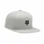 Fox Head Snapback Hat in steel Grey